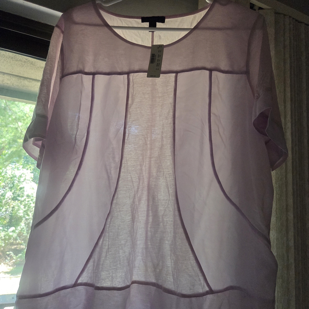 Lavender Mixed Texture Women's Top